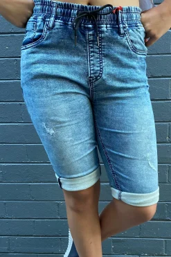 New London Jeans Dundee Hybrid Jogger Short - WASH - NLJ21 Outlet