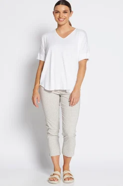 Philosophy Easy 7/8 Pant - Gingham - PH46 Outlet