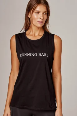 Running Bare Easy Rider Muscle Tank - Black - RB8 Outlet