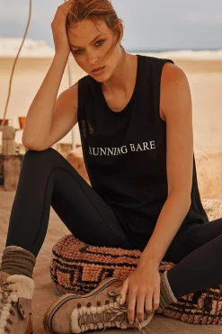 Running Bare Easy Rider Muscle Tank - Black - RB8 Outlet