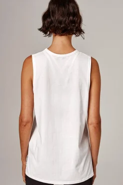 Running Bare Easy Rider Muscle Tank - White - RB8 Hot