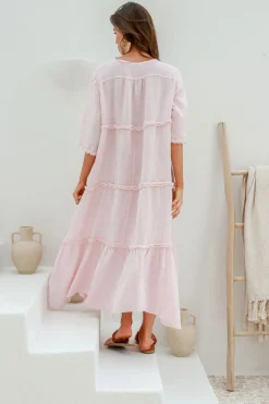 The Italian Cartel Emily Dress - Blush - IC40 Discount