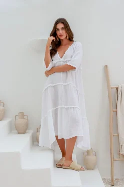 The Italian Cartel Emily Dress - White - IC40 Clearance
