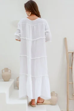 The Italian Cartel Emily Dress - White - IC40 Clearance
