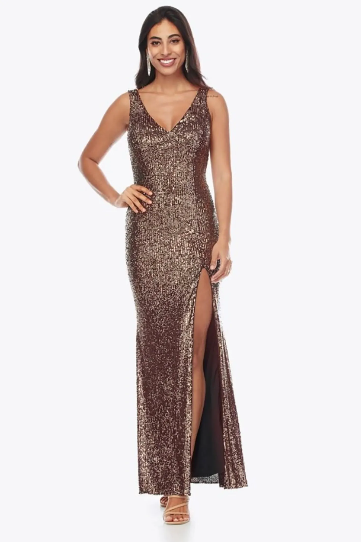 Zaliea Esme Gown - Platinum - Z22 Discount