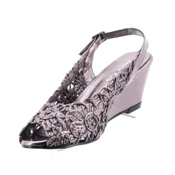 Emma Kate Excel Wedge | Pewter | EK2