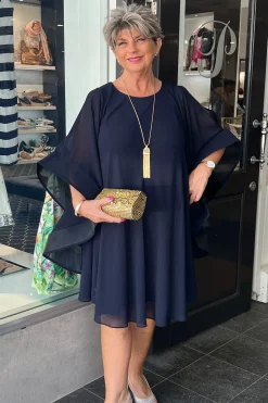 Frank Lyman Freda Woven dress - Navy - FL33 Sale