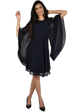 Frank Lyman Freda Woven dress - Navy - FL33 Sale