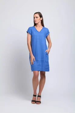 Foil Fringe Festival Dress - Bold Blue - F7 Hot