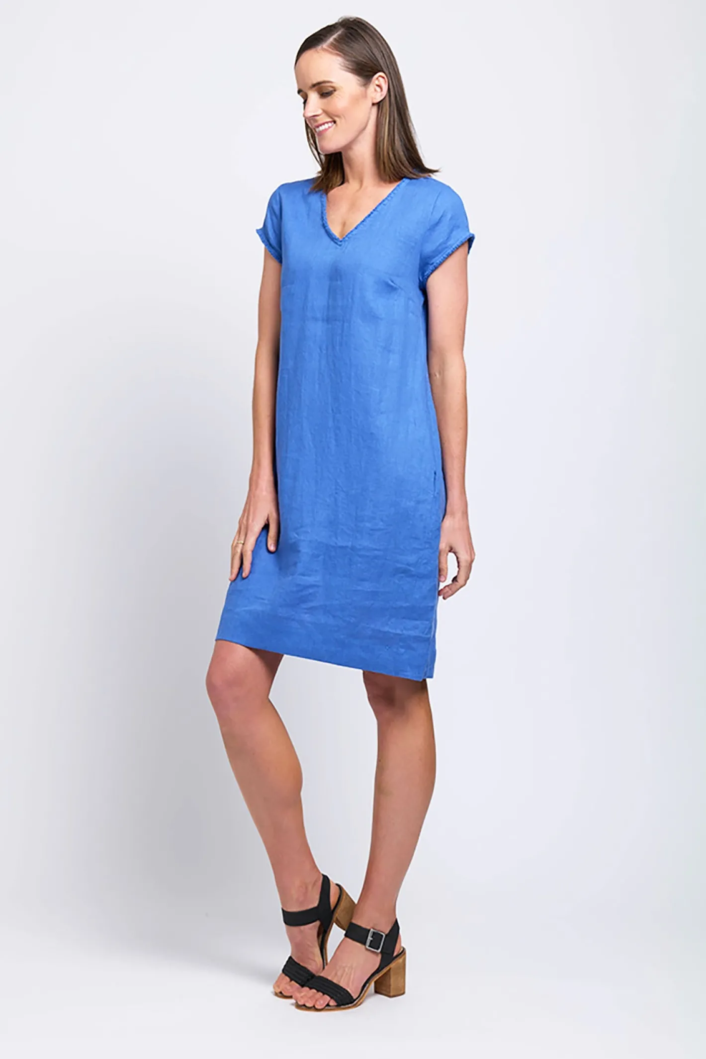 Foil Fringe Festival Dress - Bold Blue - F7 Hot