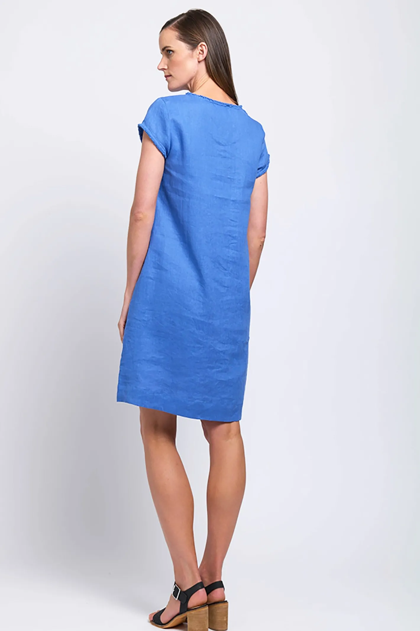 Foil Fringe Festival Dress - Bold Blue - F7 Hot