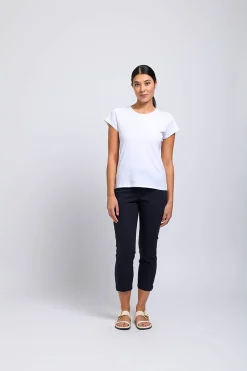 Foil Fuss Free Capri - True Navy - F4 Clearance