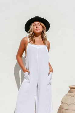 Free Angel Gelsa Jumpsuit - White - FA7 Clearance