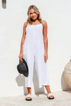 Free Angel Gelsa Jumpsuit - White - FA7 Clearance