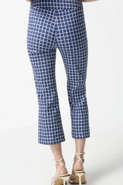 Joseph Ribkoff Geo Flare Pant - Blue/White - JR30 Best