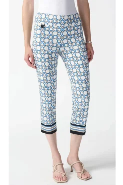 Joseph Ribkoff Geometric Print Pant - Vanilla/Multi - JR27 Best