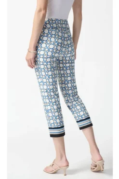 Joseph Ribkoff Geometric Print Pant - Vanilla/Multi - JR27 Best