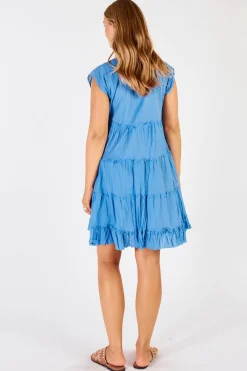 Lula Life Gwen Dress - Periwinkle - LL16 Discount