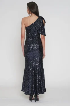 Romance Gwyneth Sequence Dress - Navy - Rom9 New