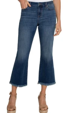Liverpool L.A Hannah Denim Crop Flare Jean - AT1 Clearance