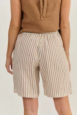 Naturals By O & J Hayley Linen Short - Ginger Slice - OJ14 Clearance
