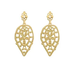GxG Collective Heather Moroccan Earring - Gold Hot