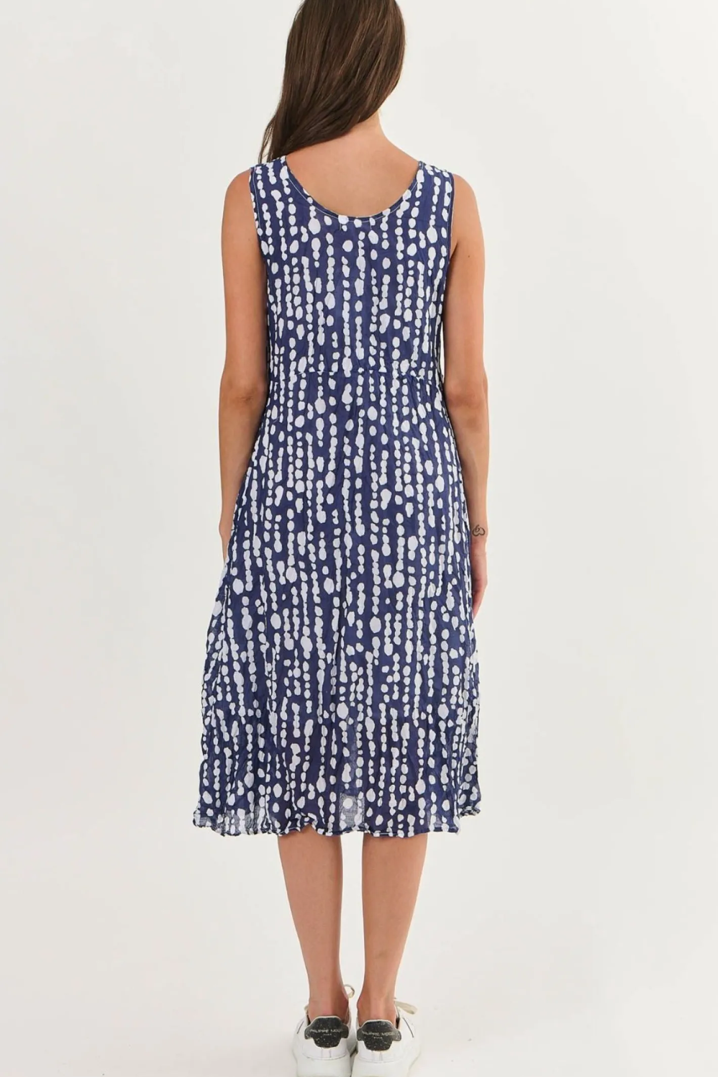 Namastai Henley Dress - Freshwater Pearl - N11 Discount