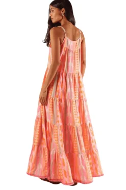 Rubyyaya Hermosa Maxi Dress - Pink - RY19 Discount