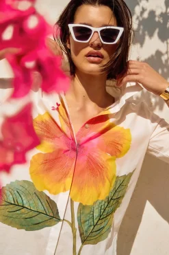 Joseph Ribkoff Hibiscus Shirt - JR40 Best