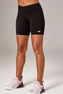 Running Bare High Rise Bike Short - Black - RB5 Clearance