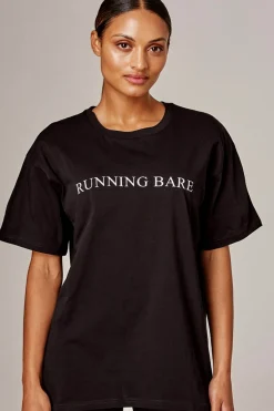 Running Bare Hollywood Relaxed Tee - Black - RB7 Sale