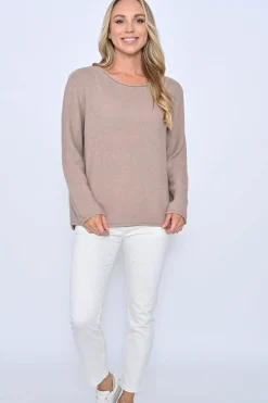 Cali & Co HoneyComb Knit -Mocha - CC10 Discount