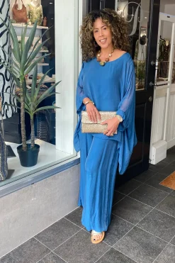 The Italian Cartel Idalia Pant - Teal -IC18 New