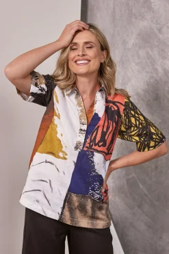 See Saw Kabuki Tunic Top - Print - SS13 Discount