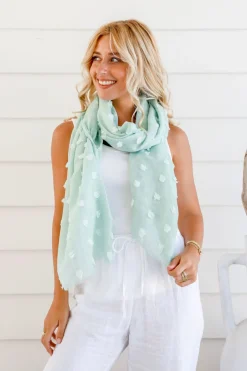 Free Spirit Kennedy Scarf - Mint - FR7 Hot