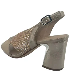 Django & Juliette Konduct Heel - Nude Shimmer - DJ18 New
