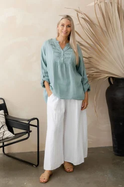 The Italian Cartel Krista Top - Blue - IC19 Outlet