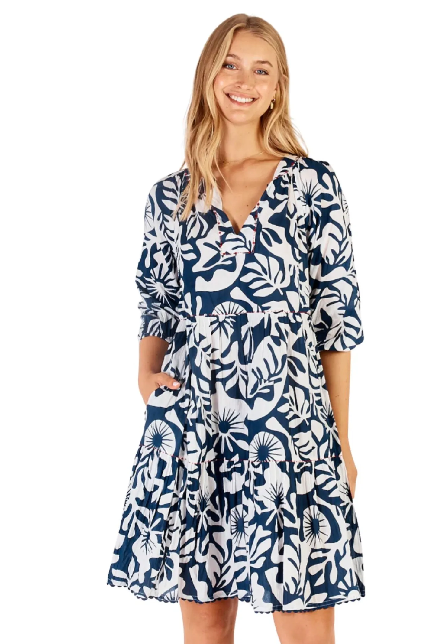 Lula Life Laiken Dress - White - LL13 New