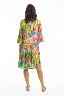 Escape by OQ Lani Dress Frill 3/4 Sleeve - EP6 Hot