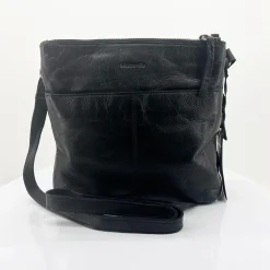 Modapelle Leonie Leather Cross Bag - Black - ML23