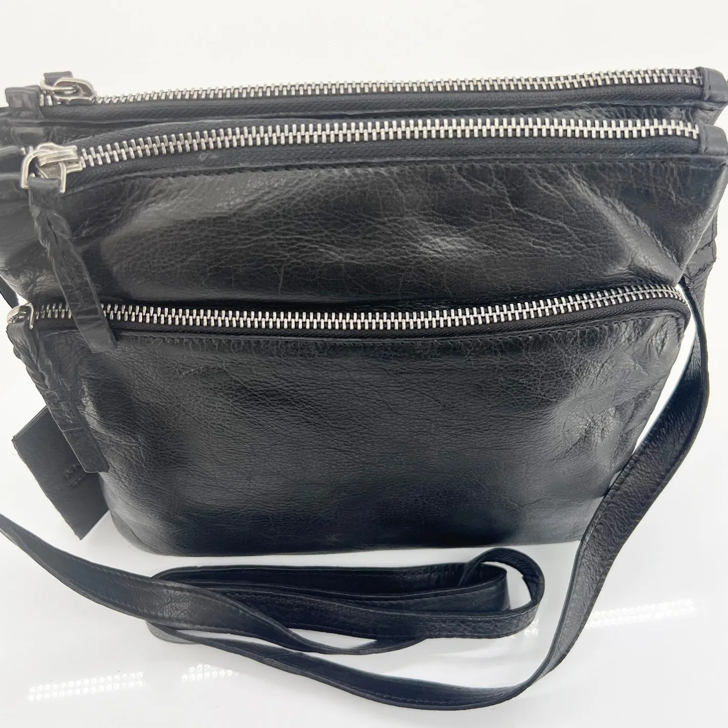 Modapelle Leonie Leather Cross Bag - Black - ML23