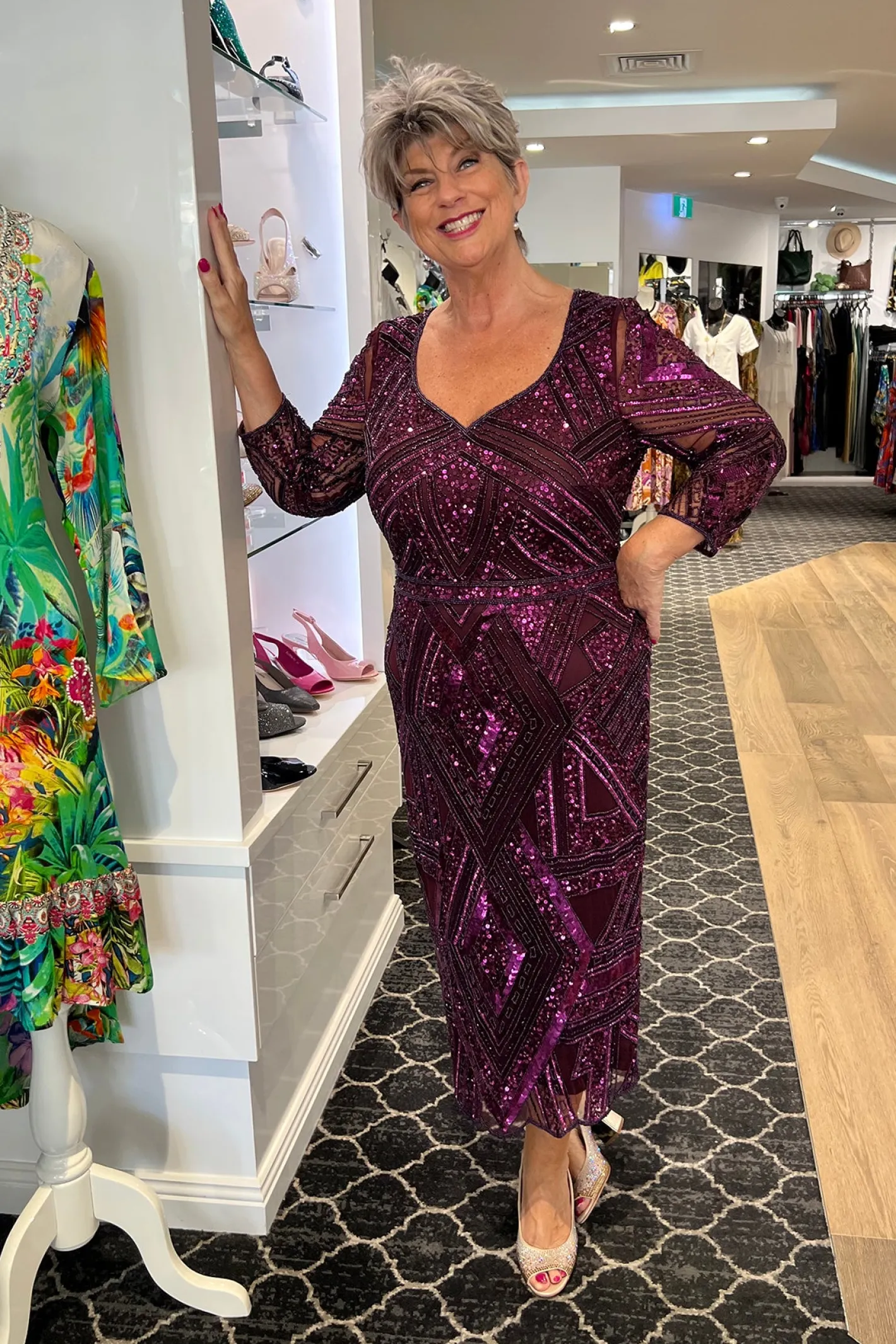 Jesse Harper Liana Dress | Claret | JH5 New