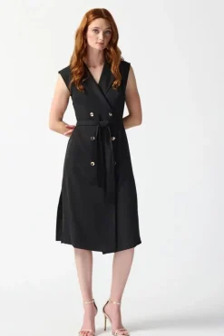 Joseph Ribkoff Liana Wrap Dress - Black - JR42 Discount
