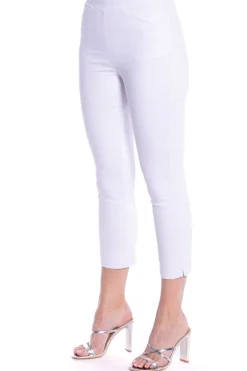 Cafe Latte Lina 7/8 Pull on Pant - White - CL1