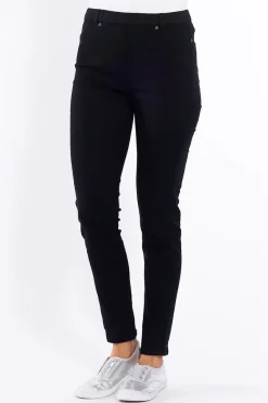 Cafe Latte Linda Pull On Pant - Black - CL10 Best