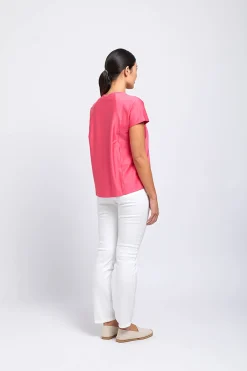 Foil Line Em Up Top - Papaya - F1 Outlet