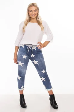 The Italian Cartel Lipari Star Pants - Star Denim - IC23 Best