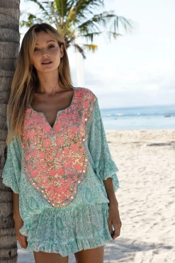 Miss June Lula Dress - Aqua - M3 Sale
