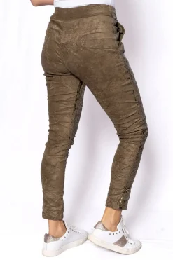 The Italian Closet Lumen Khaki Pant - TIC25 Sale