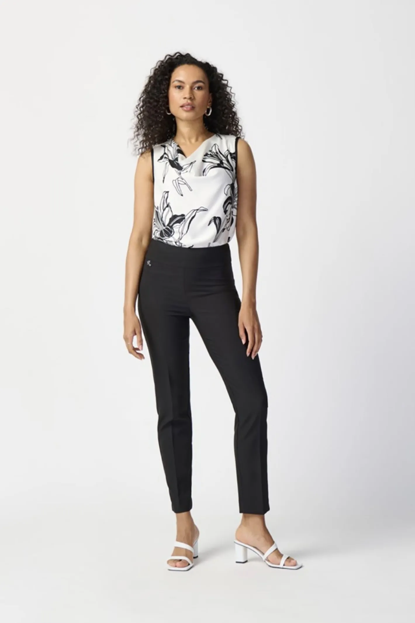 Joseph Ribkoff Lux Twill Pant - Black - JR15 Outlet